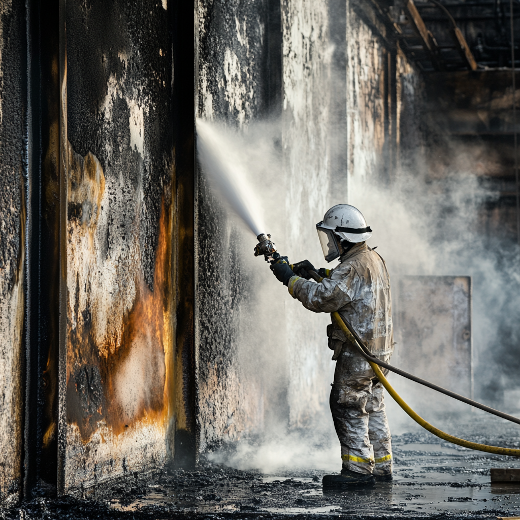 dry ice blasting for fire damage